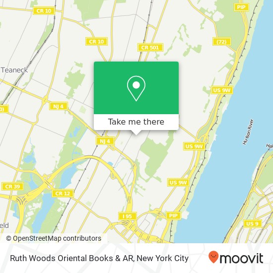 Mapa de Ruth Woods Oriental Books & AR