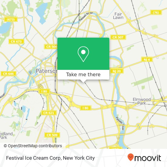 Mapa de Festival Ice Cream Corp