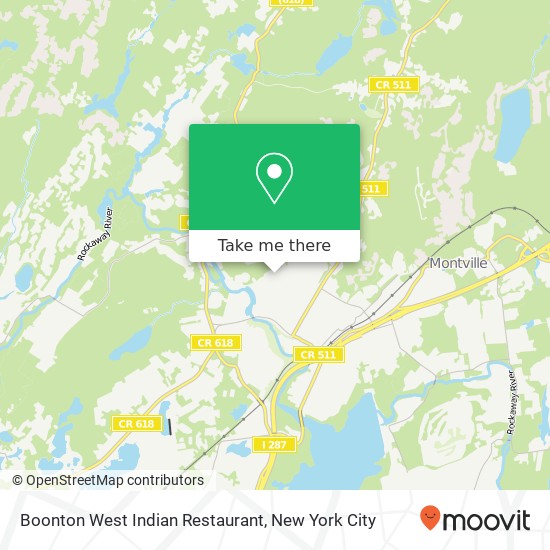 Mapa de Boonton West Indian Restaurant