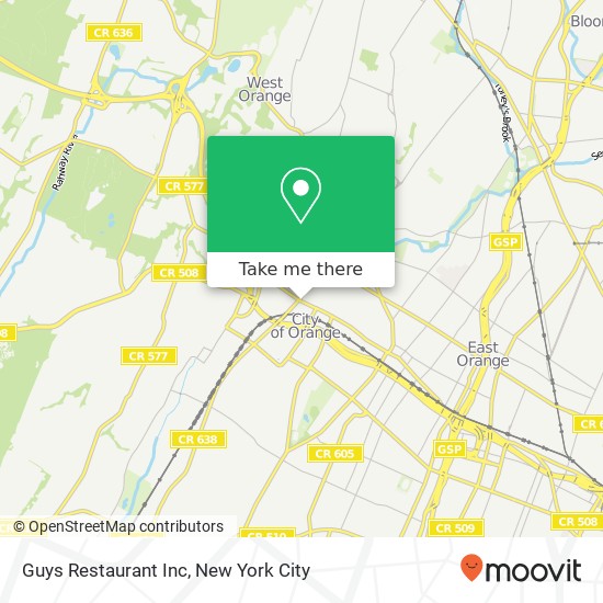 Guys Restaurant Inc map