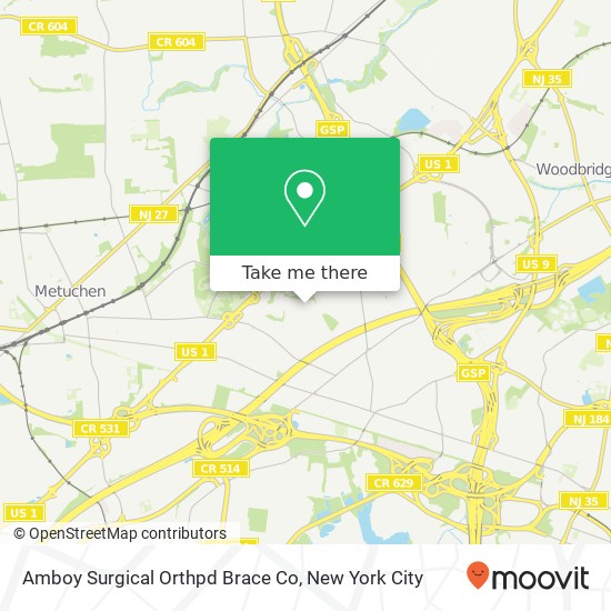 Amboy Surgical Orthpd Brace Co map