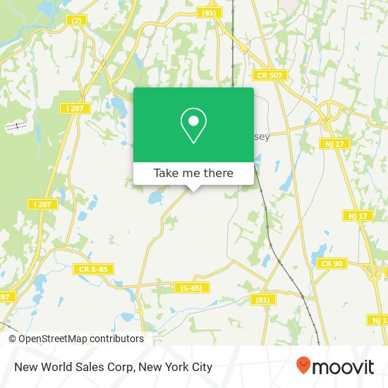 Mapa de New World Sales Corp
