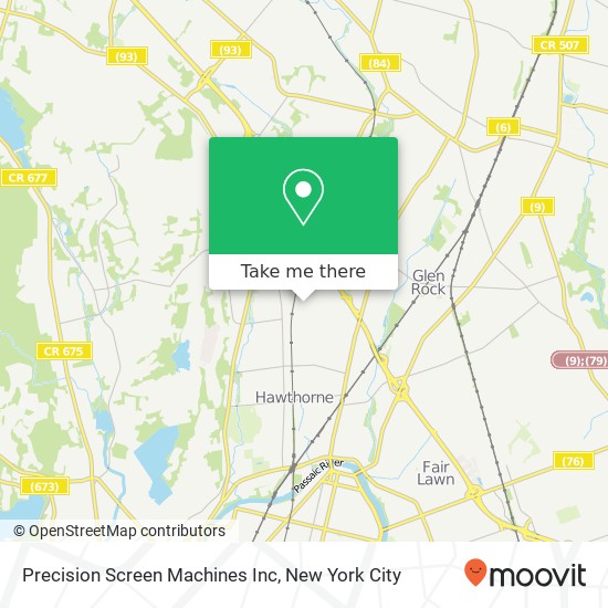 Precision Screen Machines Inc map