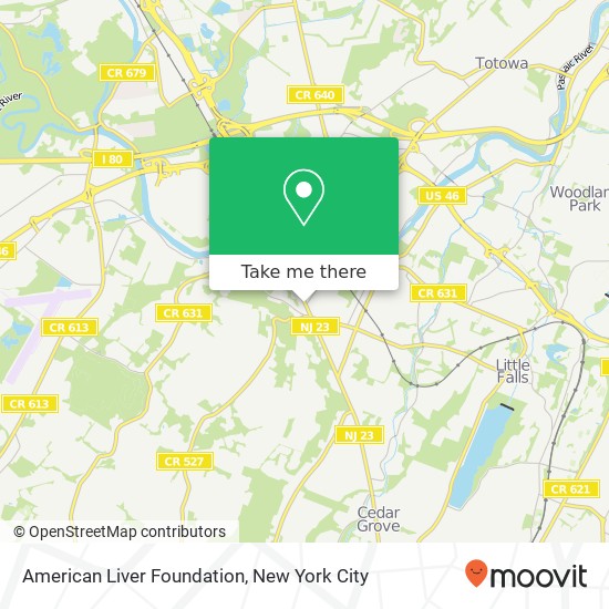 American Liver Foundation map