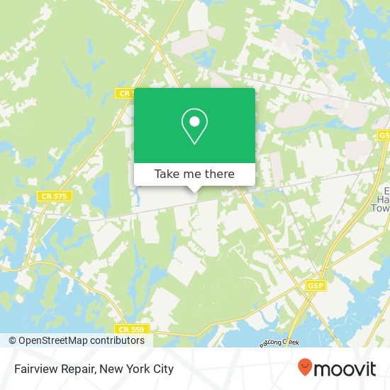 Mapa de Fairview Repair