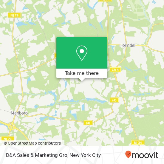 D&A Sales & Marketing Gro map