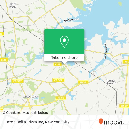 Enzos Deli & Pizza Inc map