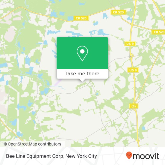 Bee Line Equipment Corp map