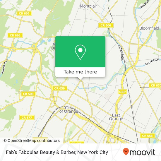 Fab's Faboulas Beauty & Barber map