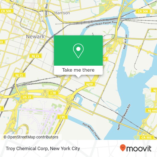 Troy Chemical Corp map