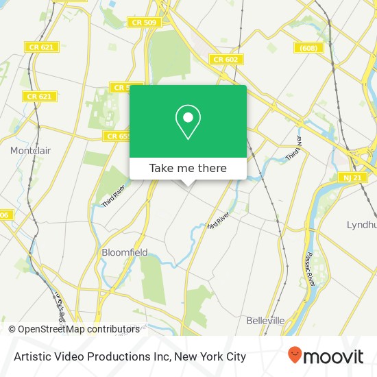 Artistic Video Productions Inc map