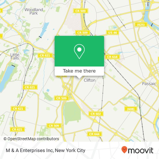 M & A Enterprises Inc map