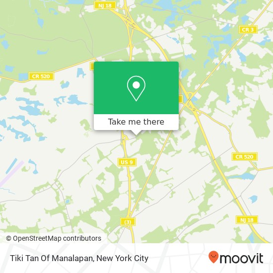 Tiki Tan Of Manalapan map