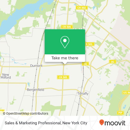 Sales & Marketing Professional map