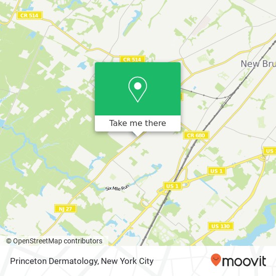 Princeton Dermatology map