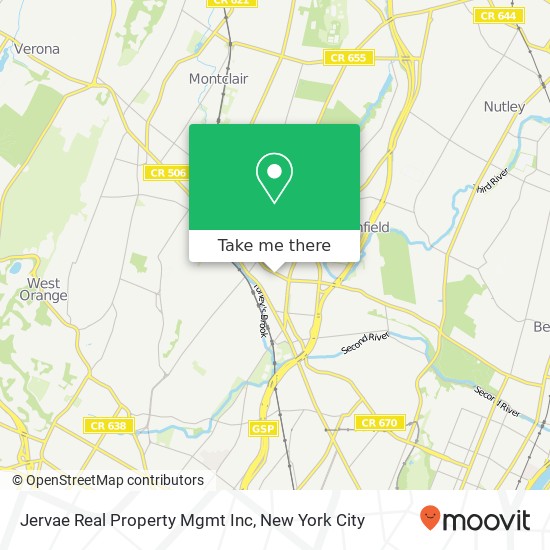 Jervae Real Property Mgmt Inc map