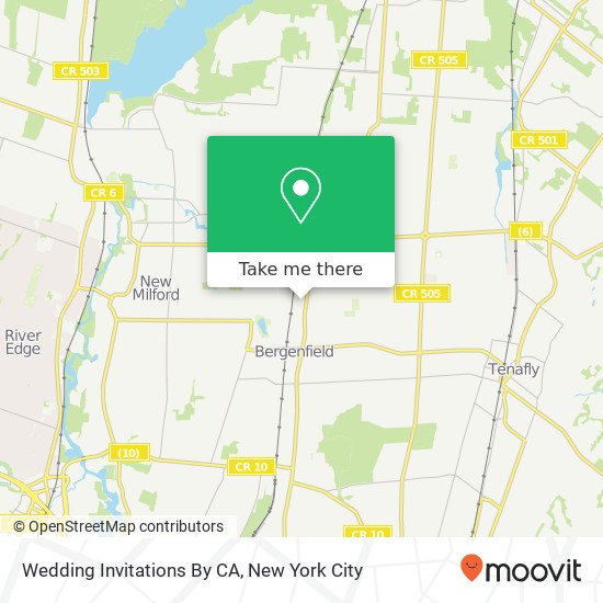 Wedding Invitations By CA map