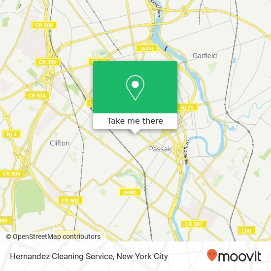 Mapa de Hernandez Cleaning Service