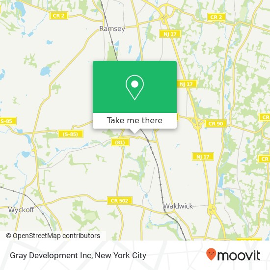 Gray Development Inc map