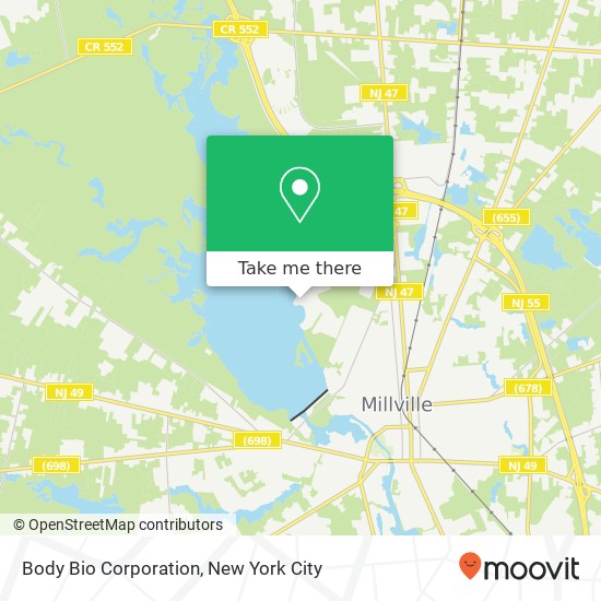 Body Bio Corporation map