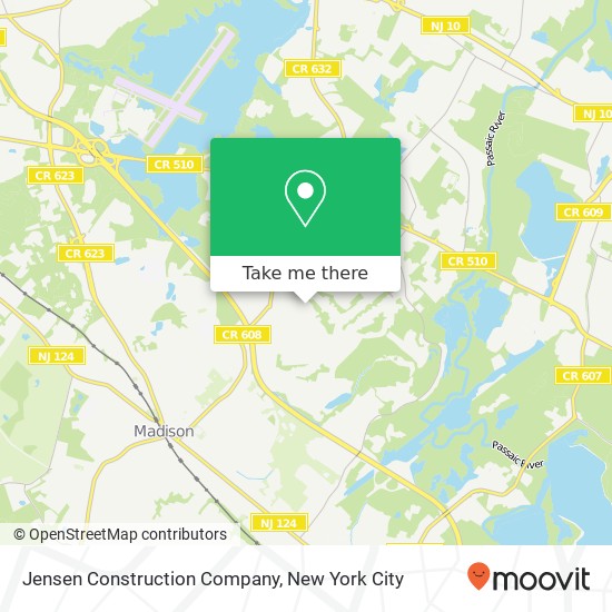 Jensen Construction Company map