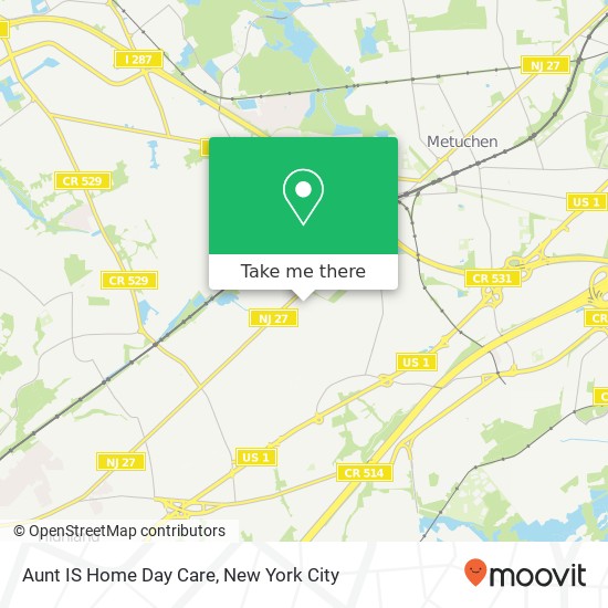 Aunt IS Home Day Care map