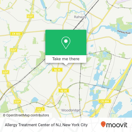 Allergy Treatment Center of NJ map