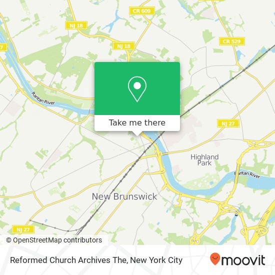 Mapa de Reformed Church Archives The