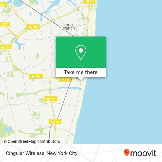 Cingular Wireless map