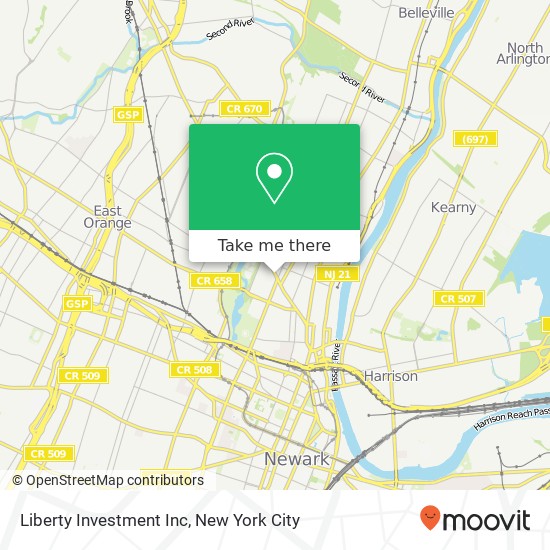 Liberty Investment Inc map