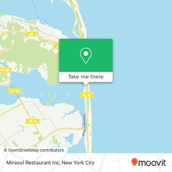 Mapa de Mirasol Restaurant Inc