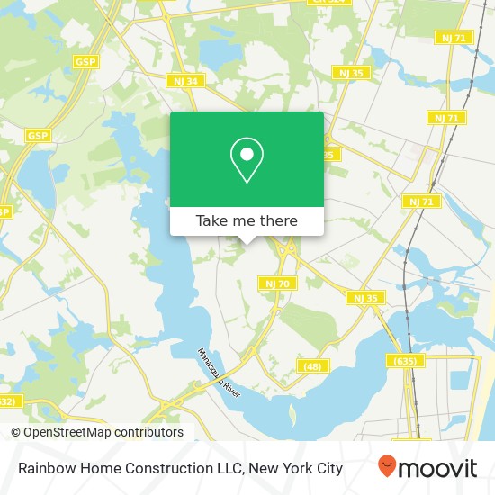 Mapa de Rainbow Home Construction LLC