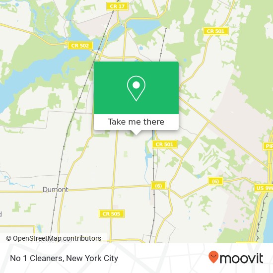 No 1 Cleaners map