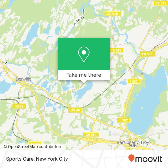 Sports Care map