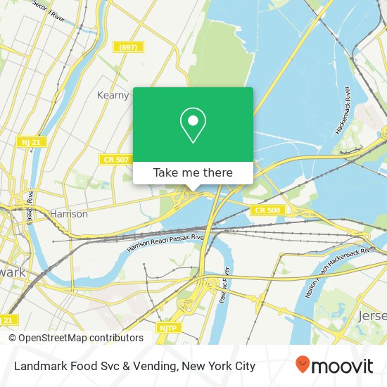 Landmark Food Svc & Vending map