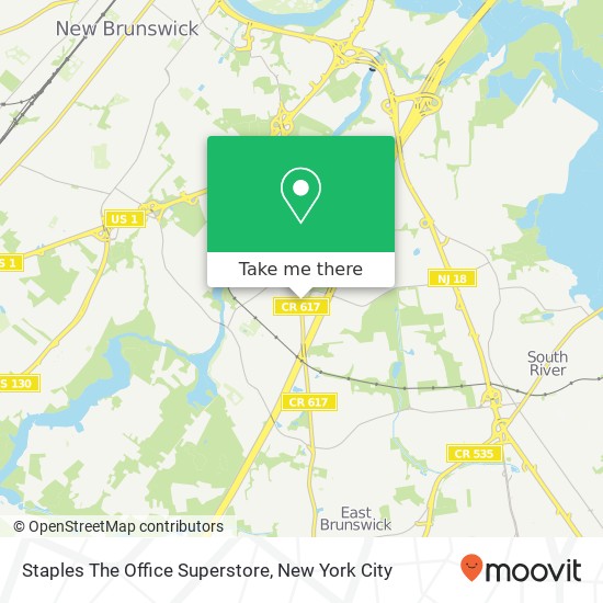 Staples The Office Superstore map