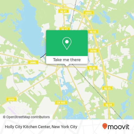 Holly City Kitchen Center map