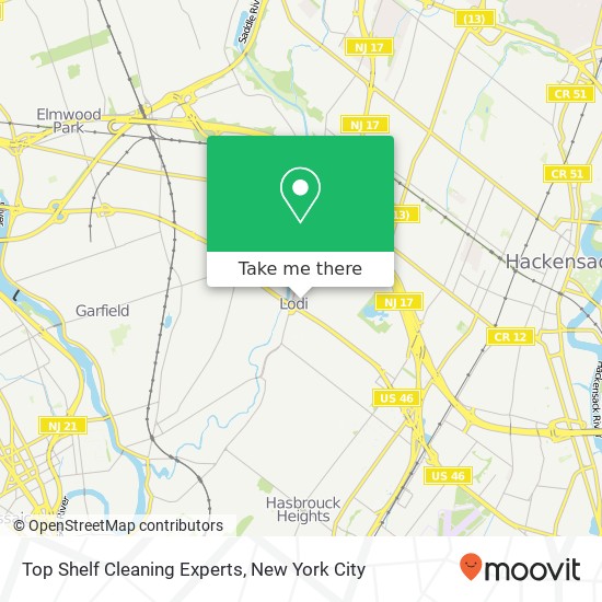 Top Shelf Cleaning Experts map