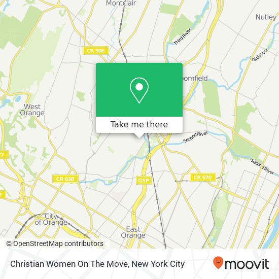 Christian Women On The Move map