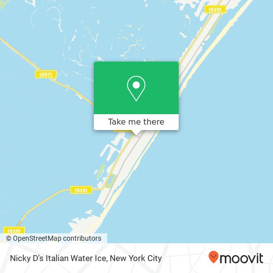 Mapa de Nicky D's Italian Water Ice