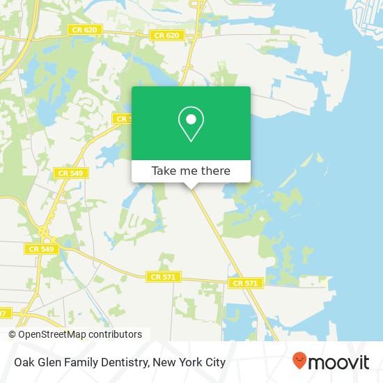 Oak Glen Family Dentistry map