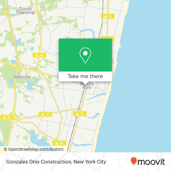 Gonzales Onix Construction map