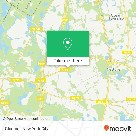 Gluefast map