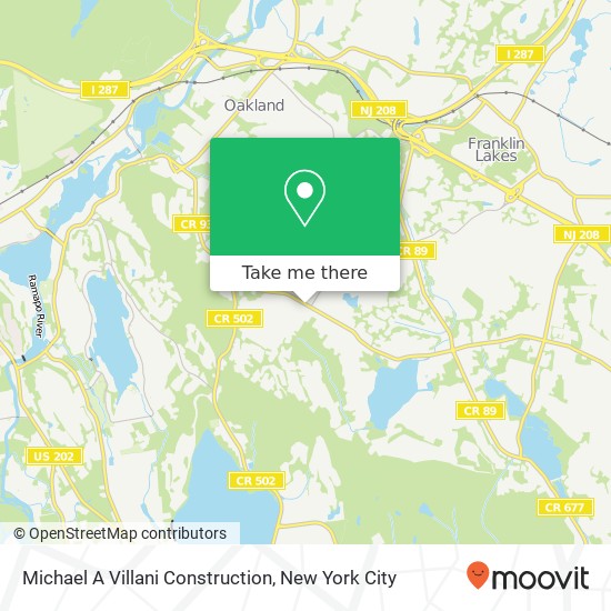 Mapa de Michael A Villani Construction