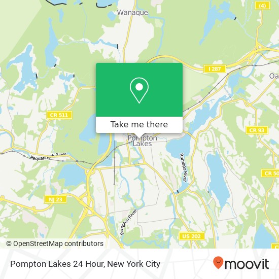 Mapa de Pompton Lakes 24 Hour