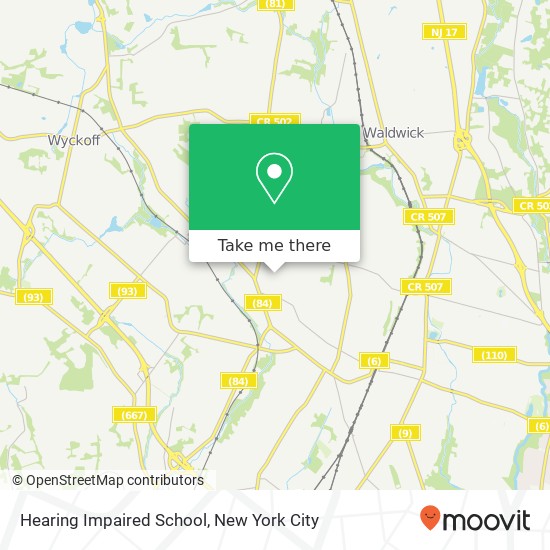 Hearing Impaired School map