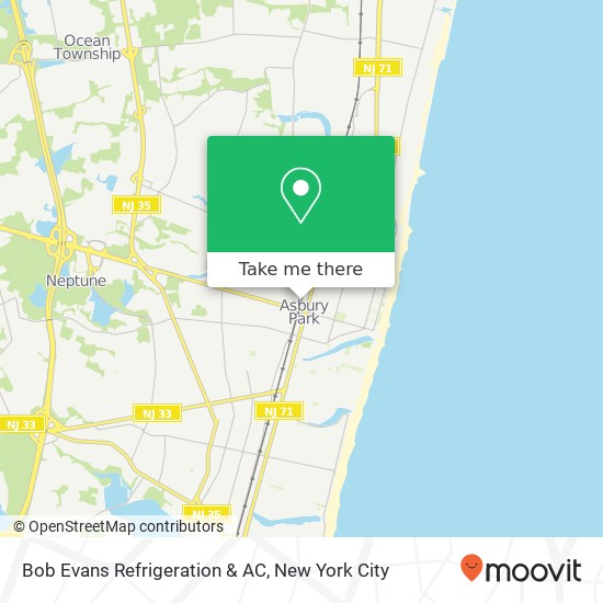 Bob Evans Refrigeration & AC map