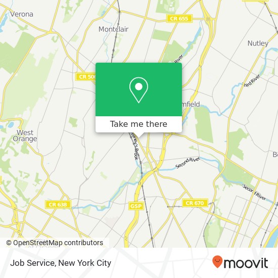 Job Service map