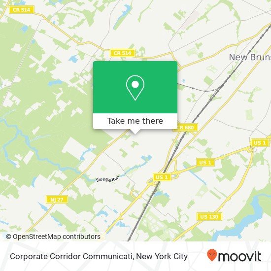Corporate Corridor Communicati map
