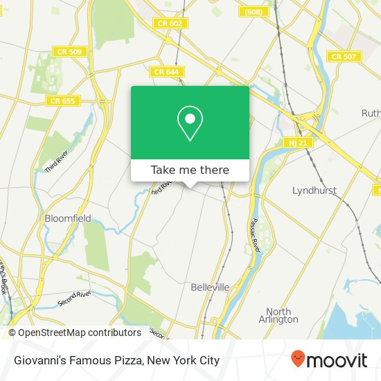 Giovanni's Famous Pizza map